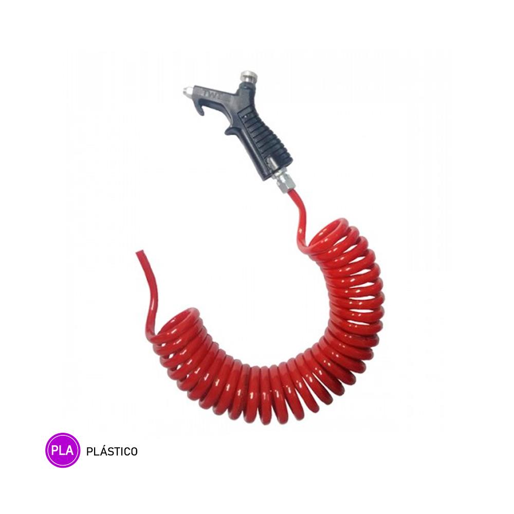 Mangueira Limpeza Cabine com Bico Plastico (P.U) - Vermelha