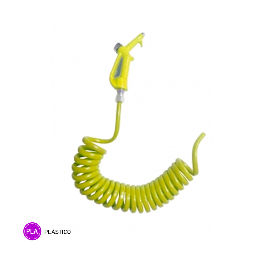 Mangueira Limpeza Cabine com Bico Aluminio (P.U) - Amarela