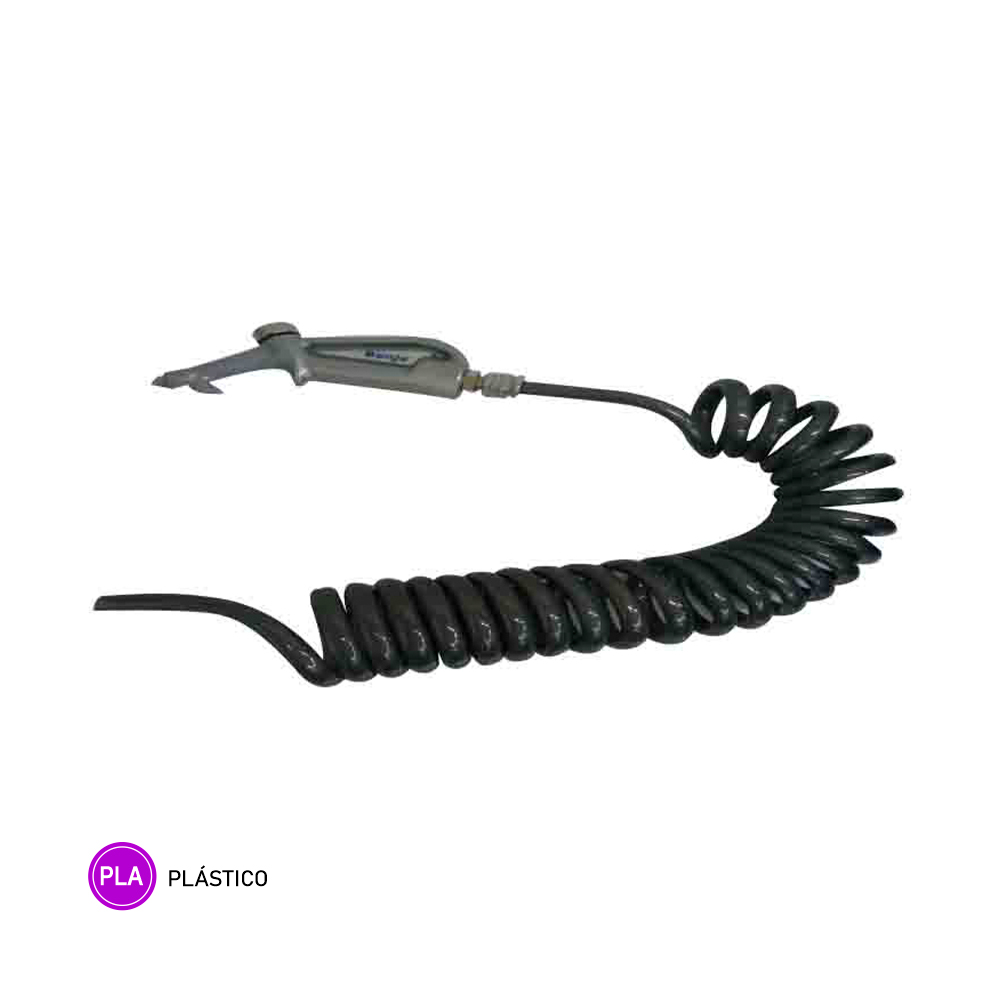 Mangueira Limpeza Cabine com Bico Aluminio (P.U) - Cinza