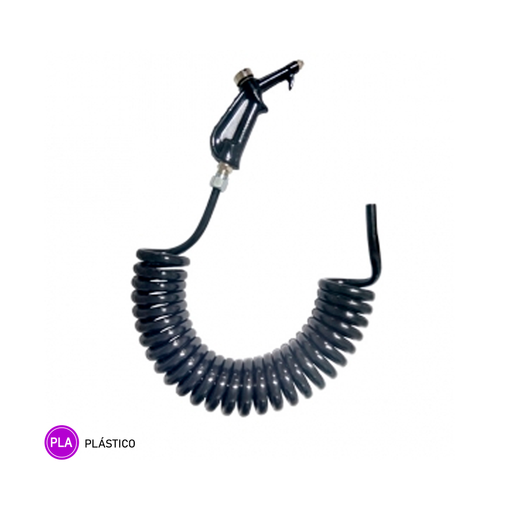 Mangueira Limpeza Cabine com Bico Aluminio (P.U) - Preta