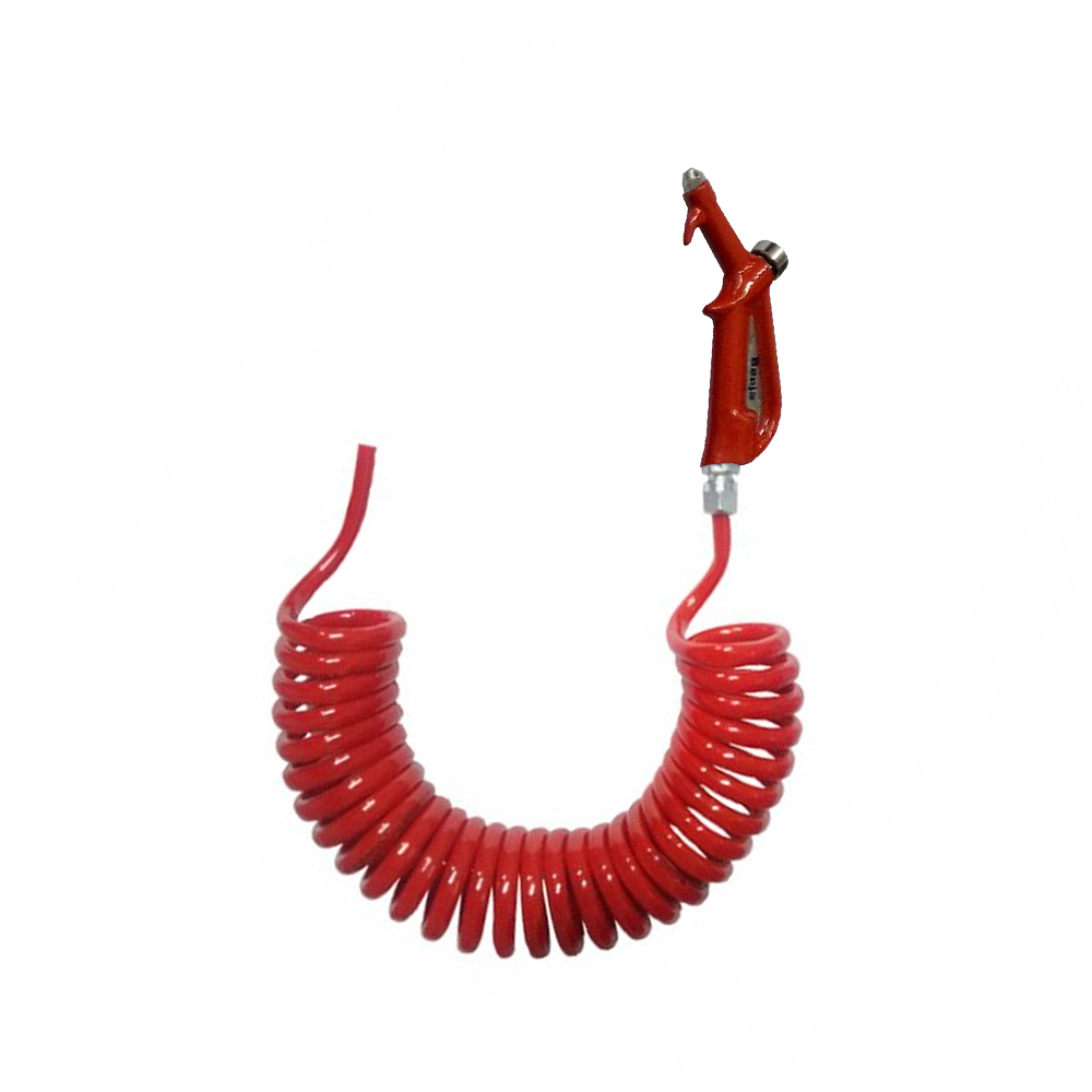 Mangueira Limpeza Cabine com Bico Aluminio (P.U) - Vermelha