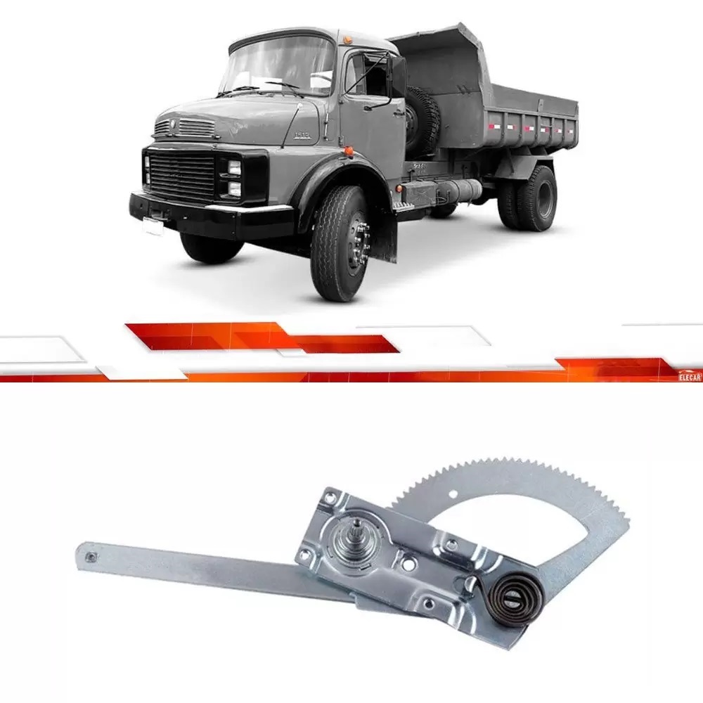 Maquina Vidro Caminhão Mercedes-Benz 1519, 1513, 2213 de 1983 a 1988 Lado Esquerdo - 3317257202