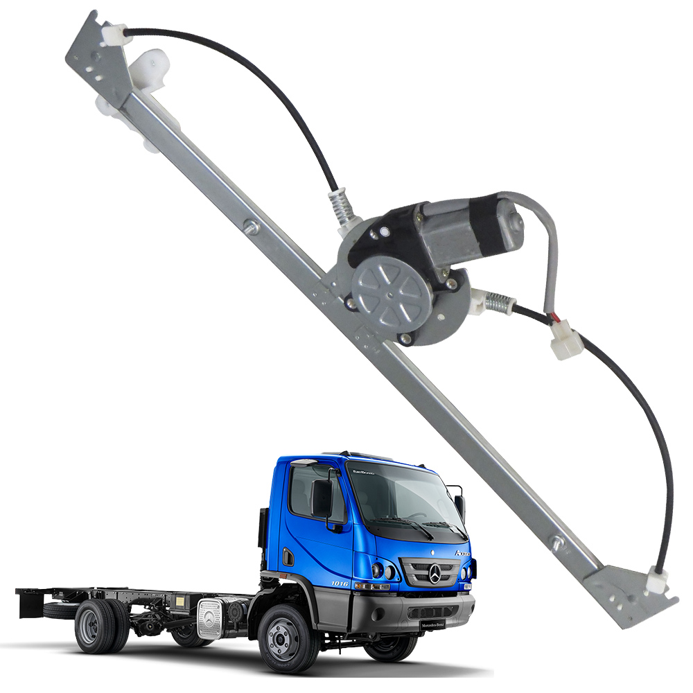 Maquina Vidro Caminhão Mercedes-Benz Accelo 2005 a 2011 12 Volts Com Motor Lado Esquerdo - 979720146