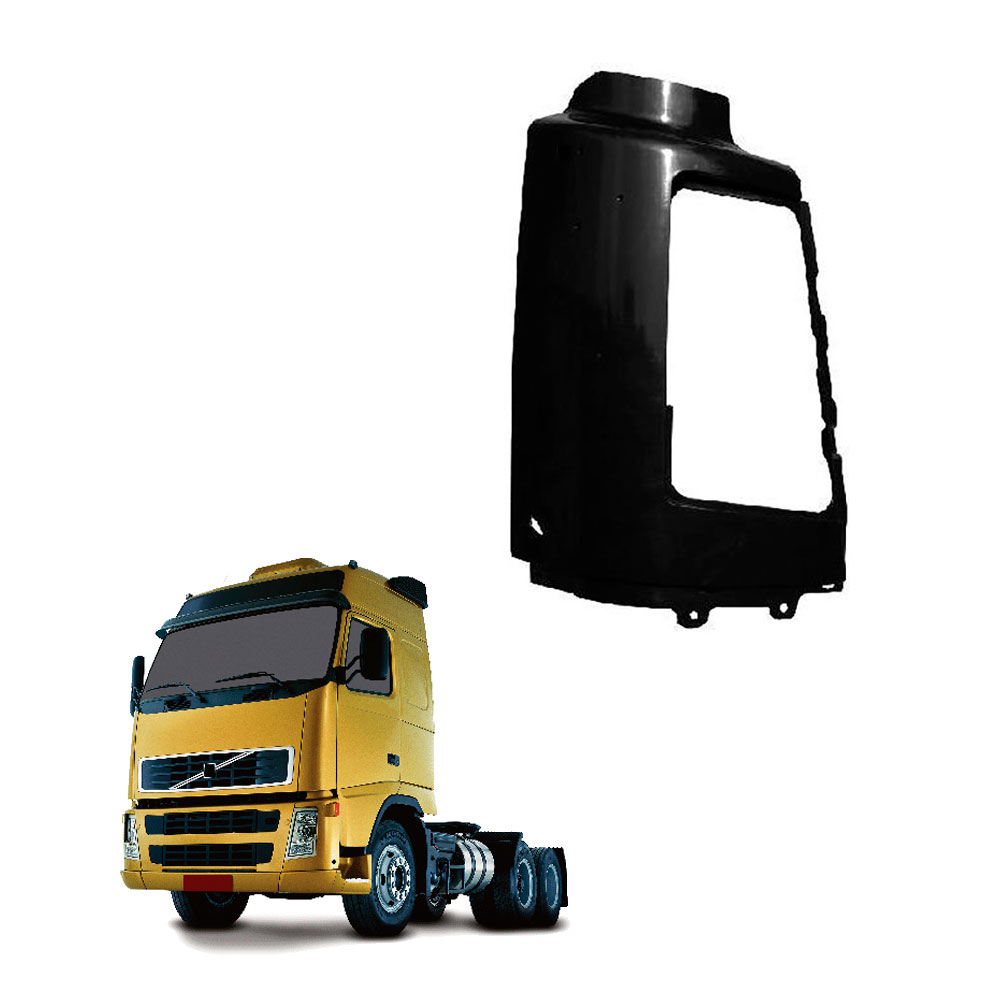 Moldura Farol Caminhão Volvo FH 2005 a 2009 (Capa) Lado Direito - 20452887