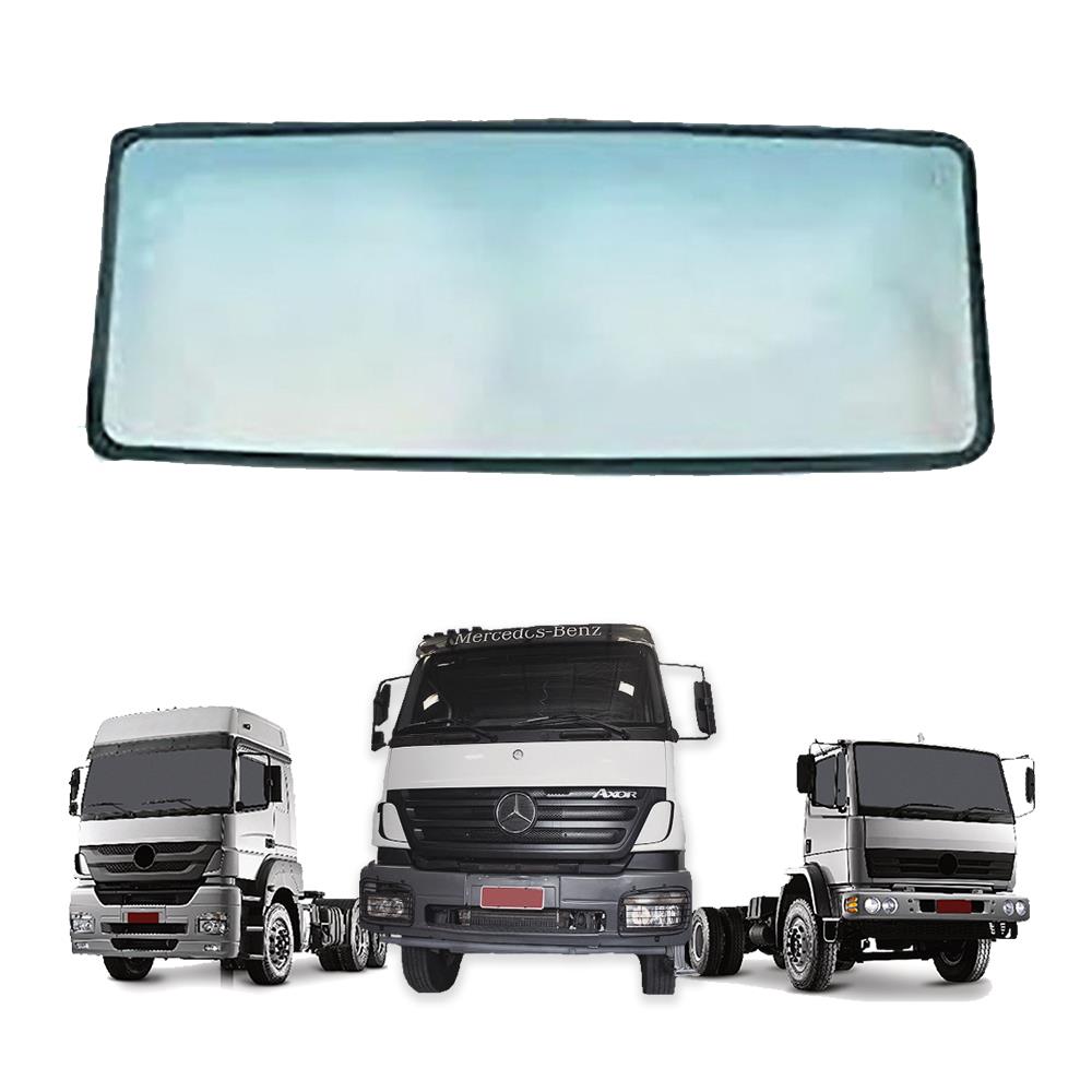 Parabrisa Caminhão Mercedes-Benz 1938-S, 1944-S, Axor, Atego - Verde Com Faixa Azul