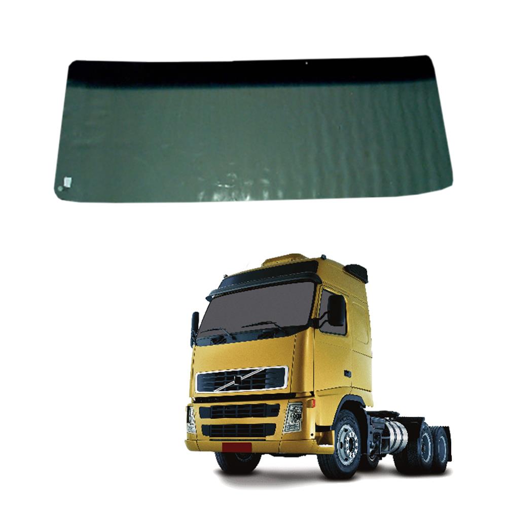 Parabrisa Caminhão Volvo FH, NH de 1998 até 2009 - Verde com Faixa Azul