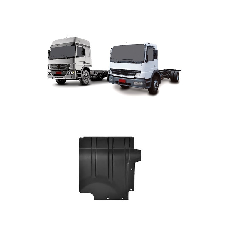 Paralama Cabine Caminhão Mercedes-Benz Atego Após 2005 Traseiro (Aparabarro) Lado Esquerdo - 9588813801