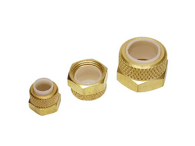 Porca Conexao ”T” Nylon com Anilha 1/4