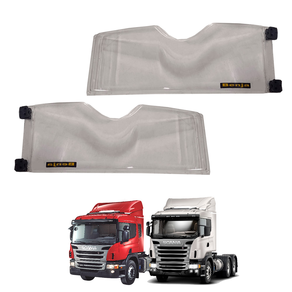 Protetor Farol Milha Caminhão Scania Série 5 Highline Fixaçao Parachoque
