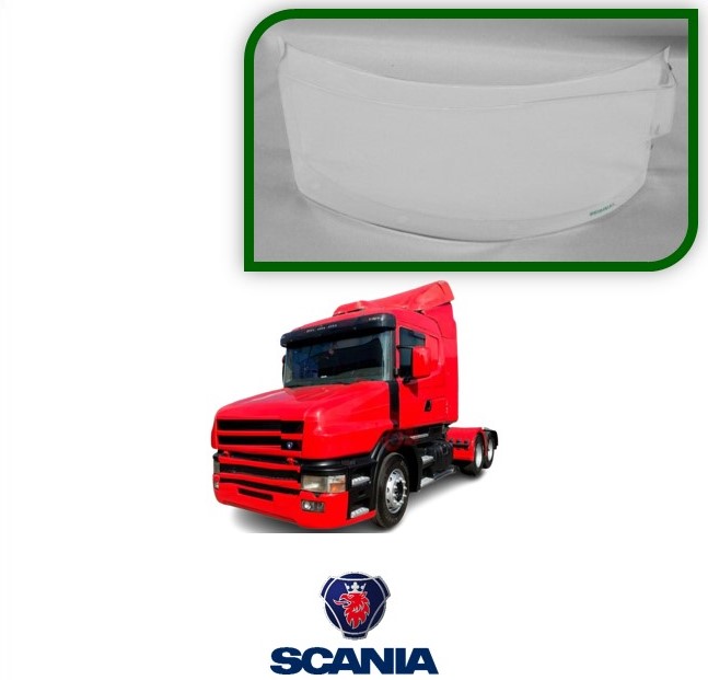 Par Protetor Farol Caminhão Scania Série 4 - Com Dobradica - Fumê