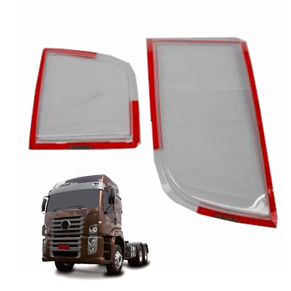 Kit Protetor Farol Caminhão Volkswagen Constellation Cavalinho (04 Peças)