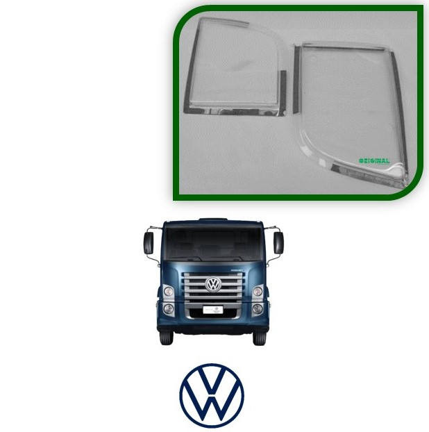 Kit Protetor Farol Caminhão Volkswagen Constellation Truckado (04 Peças)