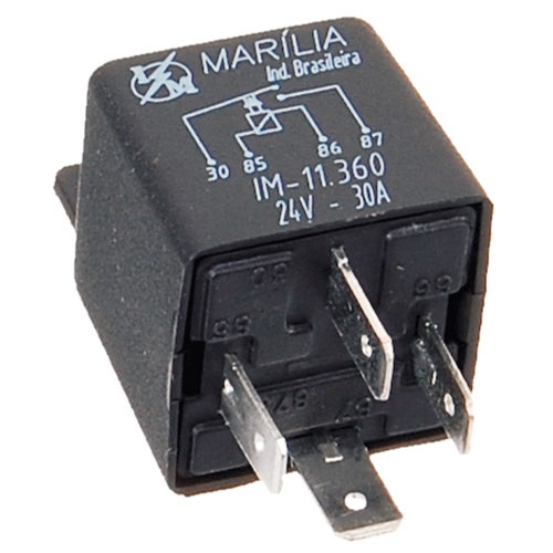 Rele Auxiliar 24 Volts 4 Saidas 30 Amperes