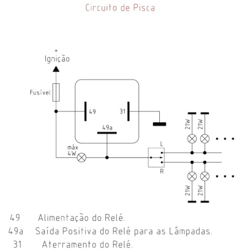 Rele Seta 12 Volts 3 Saidas Universal
