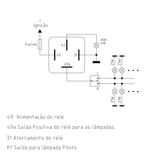 Rele Seta 24 Volts 4 Saidas - Universal