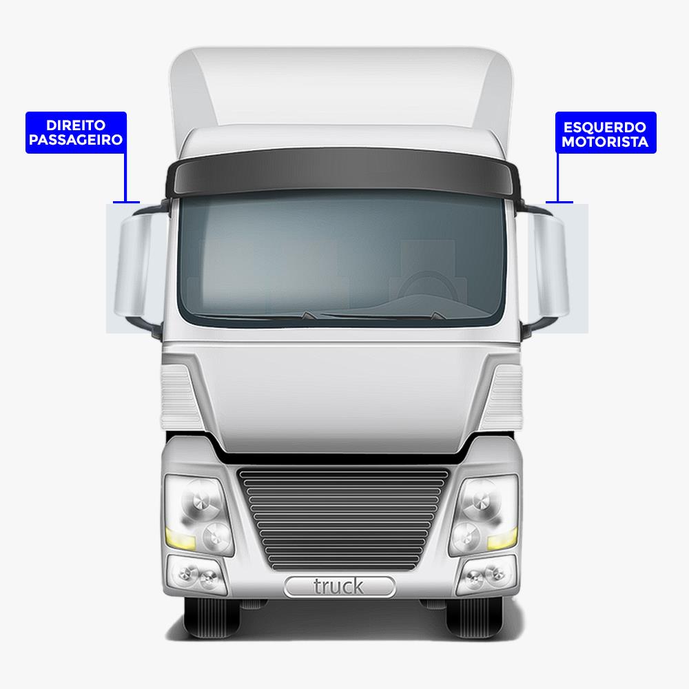 Revestimento Coluna Externa Caminhão Mercedes-Benz 1620 a Atron Após 89 Lado Esquerdo - 6886287307