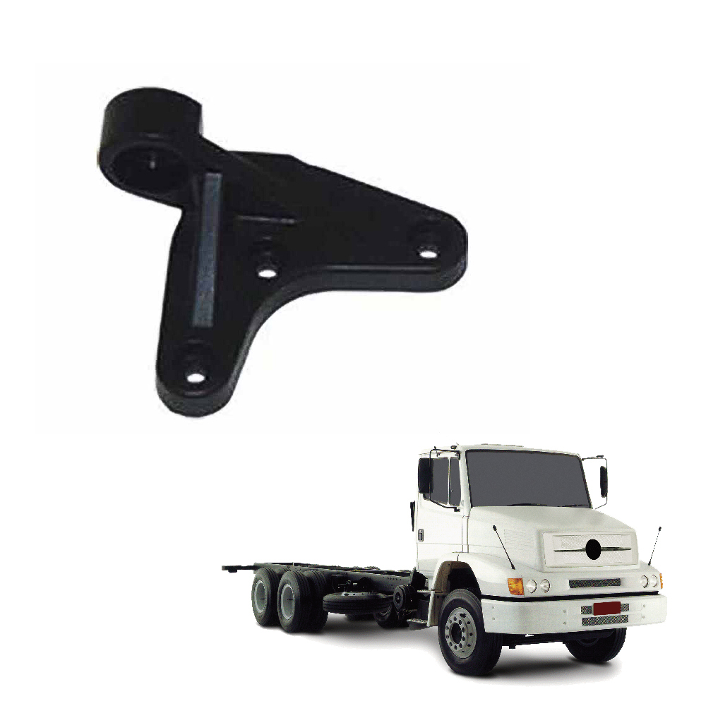 Suporte Braço Retrovisor Caminhão Mercedes-Benz 1620 Após 1996 Superior Lado Esquerdo