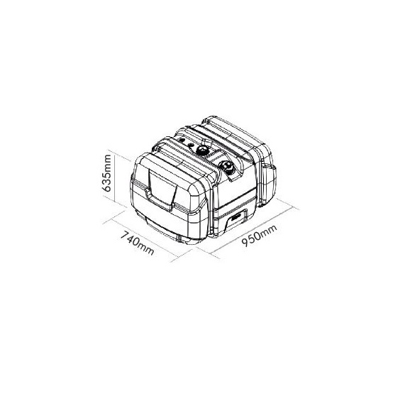 Tanque Combustível Plástico 315 Litros - Mb 1938/1944-S - A9584700301