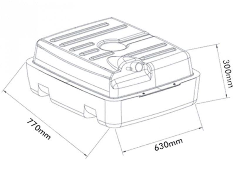Tanque Combustivel Plastico 90 Litros Chevrolet D-10/ D-20 - Bepo
