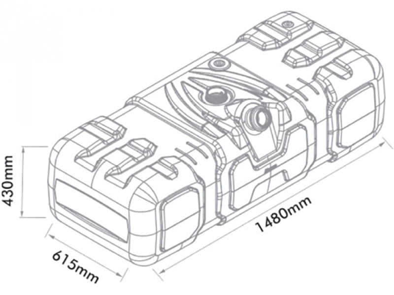 Tanque Combustivel Caminhão Mercedes-Benz Axor 300 Litros - A9584700601