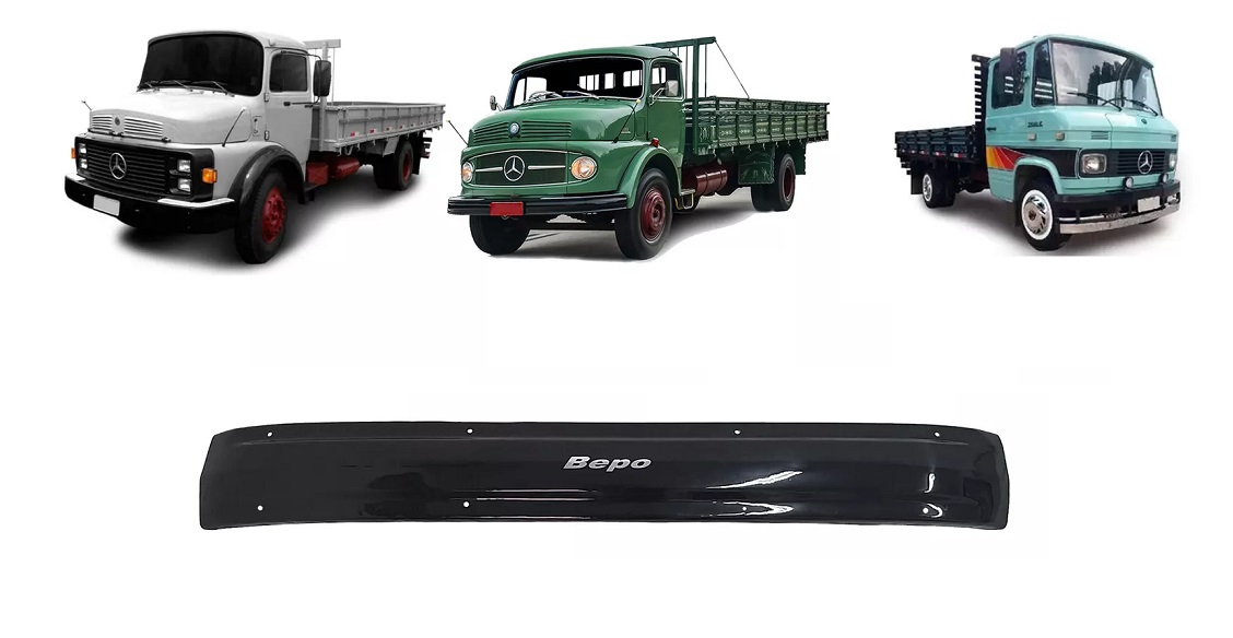 Tapa Sol Caminhão Mercedes-Benz 1313, 2213 Fumê - Acrilico