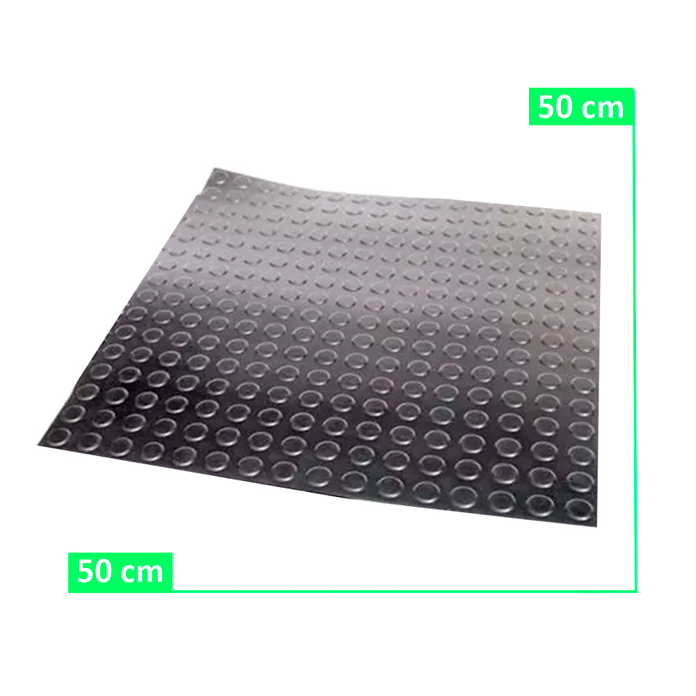Tapete Piso Moeda Borracha 50 x 50 x 5 - Universal