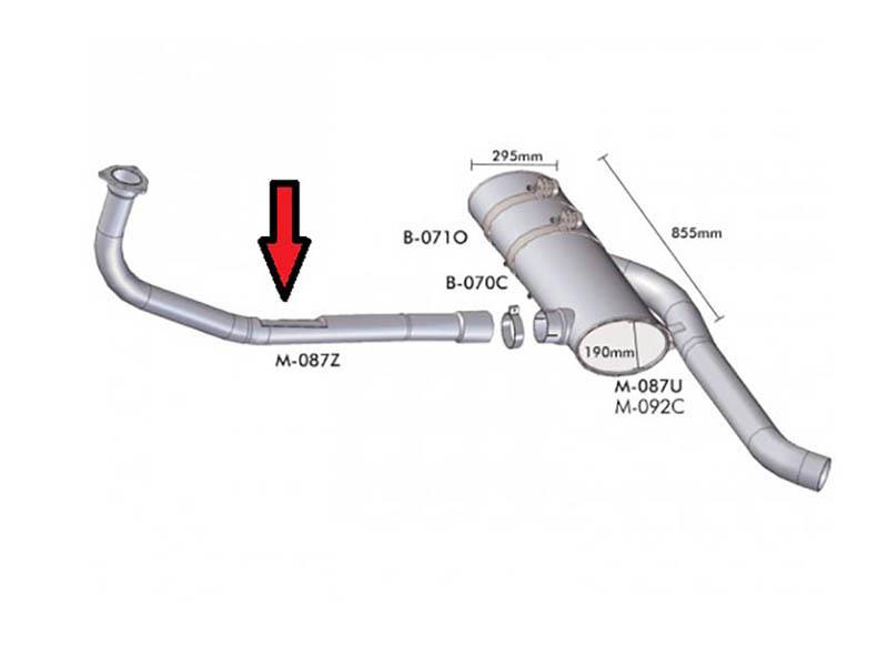 Tubo Dianteiro Motor Caminhão Mercedes-Benz 1214 1620 1996 a 1999 - 6954907119