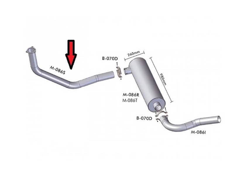 Tubo Dianteiro Motor Caminhão Mercedes-Benz 1935, 1941, 1996 a 1998 - 3884907019