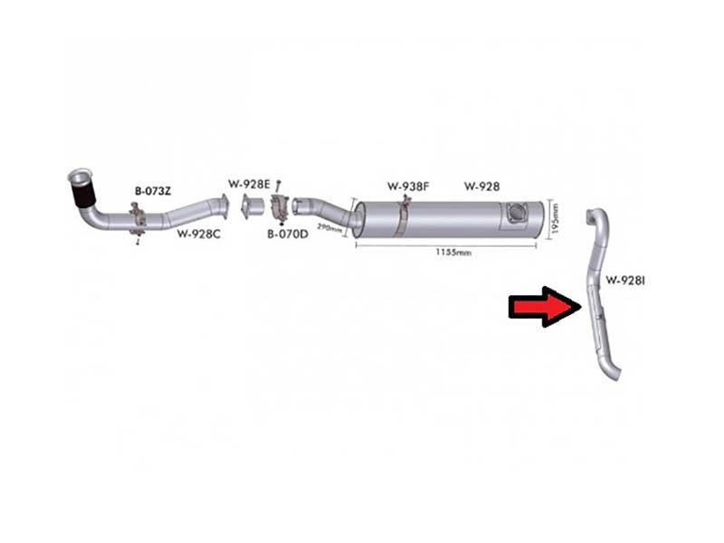 Tubo Traseiro Caminhão Volkswagen 18.310 Após 2000 Titam Tractor 4 Pol