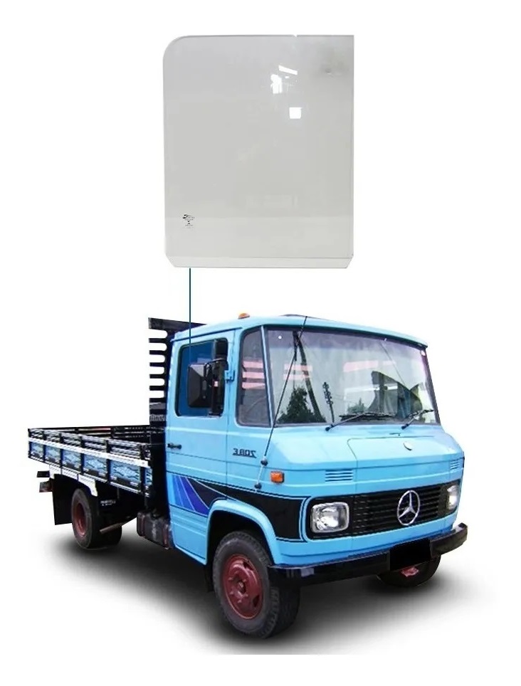 Vidro Porta Caminhão Mercedes-Benz 608, 708 de 1987 a 1988 (Sobe e Desce) Lado Esquerdo - 3096737010